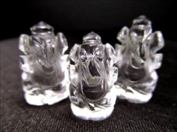 ガネーシャ 夢を叶える象 彫刻 すいしょう 天然石ガネーシャ