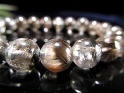 レッドプラチナルチルクォーツ ブレスレット プラチナルチル ルチルレイテッドクォーツ ブルッカイト