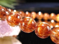 オレンジキャッツアイルチル ブレスレット キャッツアイルチルクォーツ ルチルレイテッドクォーツ ルチルの王様