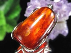 天然琥珀 アンバー ペンダント Silver925 バルト海産