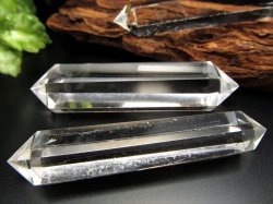 ★良質！希少なダブルポイント結晶★浄化力の強いヒマラヤ産★デンバー展示会商品★透明！ヒマラヤ水晶ダブルポイント★約13-16g★結晶サイズ約50mm-70mm★