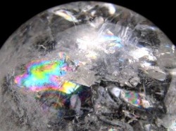 水晶 クリスタル 丸玉 スフィア レインボー