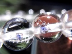 フローライトインクォーツ 蛍石 水晶 ブレスレット