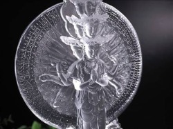 十一面千手千眼観音 千手観音 蓮華王 観音菩薩 クリスタルガラス