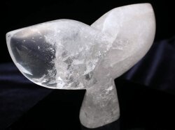 ホエール水晶置物