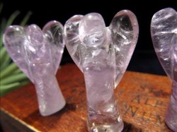 紫水晶 アメジスト エンジェル 彫刻置物 インテリア