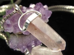 リチウムクォーツ 水晶 ペンダントトップ ポイント ネックレス