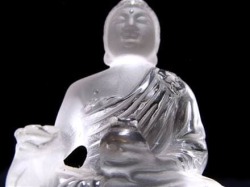 水晶 クォーツ クリスタル 薬師如来 彫刻 置物