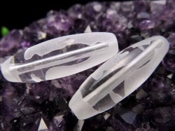 双観音天珠 水晶 クリスタル 天珠