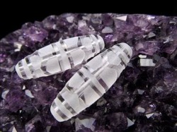 亀甲長寿天珠 水晶 クリスタル 天珠