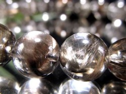 プラチナルチルクォーツ ブレスレット プラチナルチル ルチルレイテッドクォーツ ブルッカイト