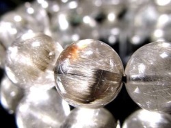 プラチナルチルクォーツ ブレスレット プラチナルチル ルチルレイテッドクォーツ ブルッカイト