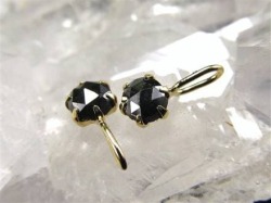 天然ダイヤモンド ブラックダイアモンド 18K 18金 ペンダントトップ