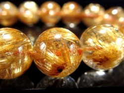ゴールドルチル ブレスレット タイチン 金針水晶 天然石
