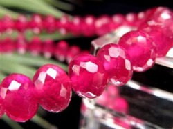 ルビー ブレスレット ボタンカット 紅玉 ミャンマー産
