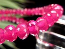 ルビー ブレスレット ボタンカット 紅玉 ミャンマー産