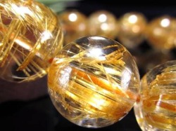 ゴールドルチル ブレスレット タイチン 金針水晶 天然石