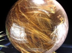 ゴールドルチルクォーツ 丸玉 スフィア 金針水晶 ルチル