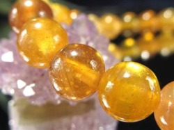 プクラジストーン イエローサファイア サファイア 誕生石 ブレスレット