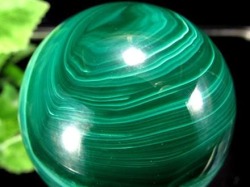 天眼 マラカイト 孔雀石 丸玉 置物 スフィア