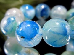 アズライト クォーツ 藍銅鉱 マラカイト ブレスレット 天然石