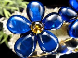 アンバー 天然琥珀 ブローチ ペンダントトップ レトロ