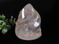 水晶フレイム型置物