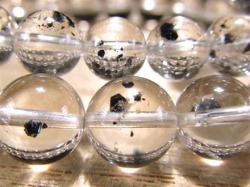 アイアンローズインクォーツ ブレスレット 水晶 天然石 インクルージョン パワーストーン