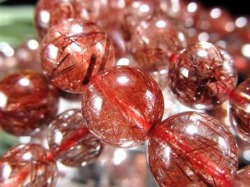 レッドルチルクォーツ ブレスレット 夫婦円満 子宝 オレンジルチル