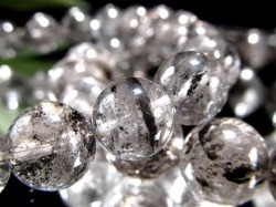 エレスチャルクォーツ 骸骨水晶 ブレスレット 水晶の最終形態 グラファイト