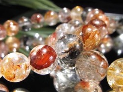 エレスチャルクォーツ 骸骨水晶 ブレスレット ヒマラヤ産 ブラックエレスチャル