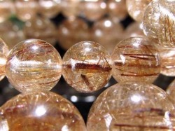 ブラウンルチルクォーツ ブレスレット 天然石 パワーストーン ルチルクォーツ