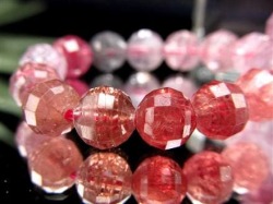 ブレスレット 多面カット デザイン 天然石 シンプル