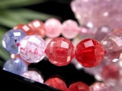 ブレスレット 多面カット デザイン 天然石 シンプル