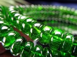 クロムダイオプサイト 緑色透輝石 ボタン ブレスレット