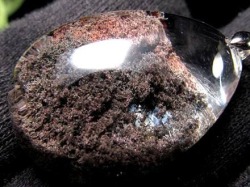 ガーデンクォーツ ペンダントトップ 庭園水晶 クローライト 天然石
