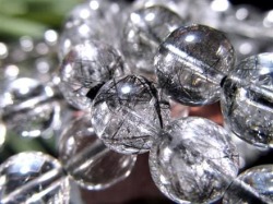 ブラックルチルクォーツ ブレスレット 黒針 ブラックトルマリン ルチルレイテッドクォーツ