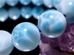 ラリマー ブルーペクトライト ブレスレット 三大ヒーリングストーン カリブ海の宝石