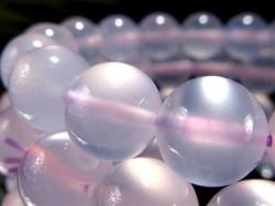 ラベンダーカルセドニー 紫玉髄、ブレスレット カルセドニー 瑪瑙