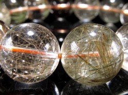 ルチルクォーツ ブレスレット MIXルチル 金紅石入り水晶 ルチレイテッドクォーツ