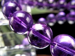 アメジスト 紫水晶 ブレスレット ウルグアイ 誕生石