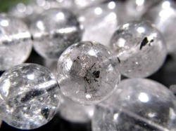 エレスチャルクォーツ 骸骨水晶 ブレスレット 水晶の最終形態 グラファイト
