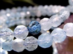 アクアマリン ボールカットブレスレット 3月の誕生石 藍玉