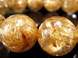 ゴールドルチル ブレスレット タイチン 金針水晶 天然石