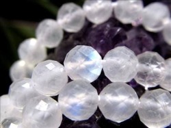 ブルームーンストーン 月長石 フェルドスパー ビーズ連 連材