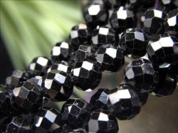 ブラックスピネル 尖晶石 スピネル ビーズ連 連材