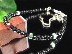 ブラックスピネル トルマリン ブレスレット 10月の誕生石 8月の誕生石