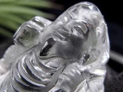 水晶 クォーツ 縁起物 置物 大黒天