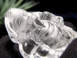 水晶 クォーツ 縁起物 置物 大黒天