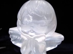セレナイト 彫刻 置物 天使 エンジェル